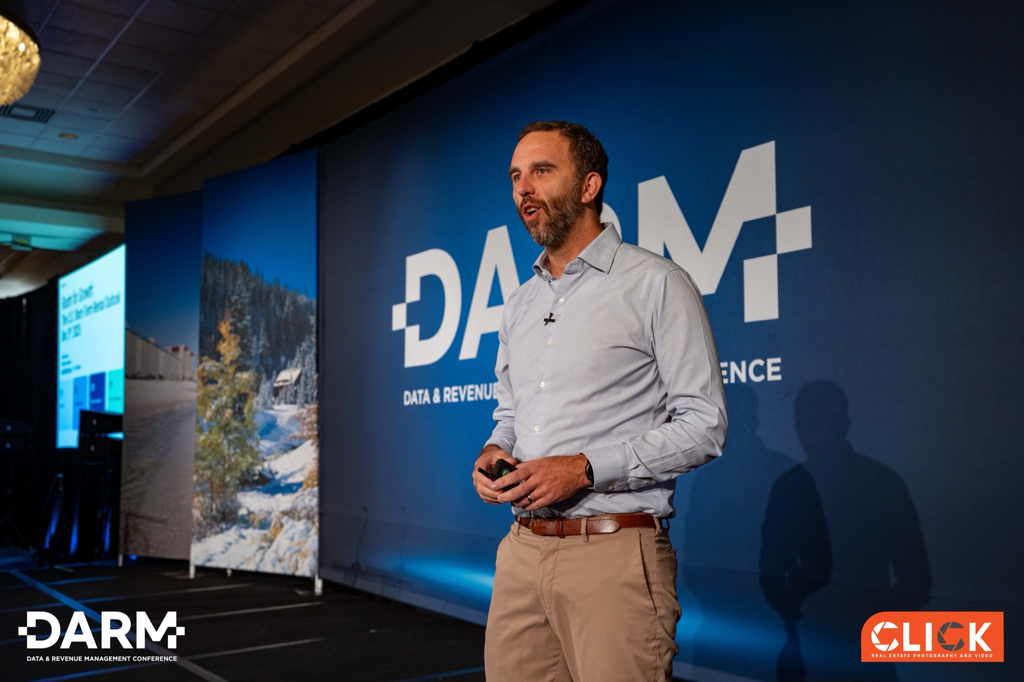 Jamie Lane presenting at the DARM Conference